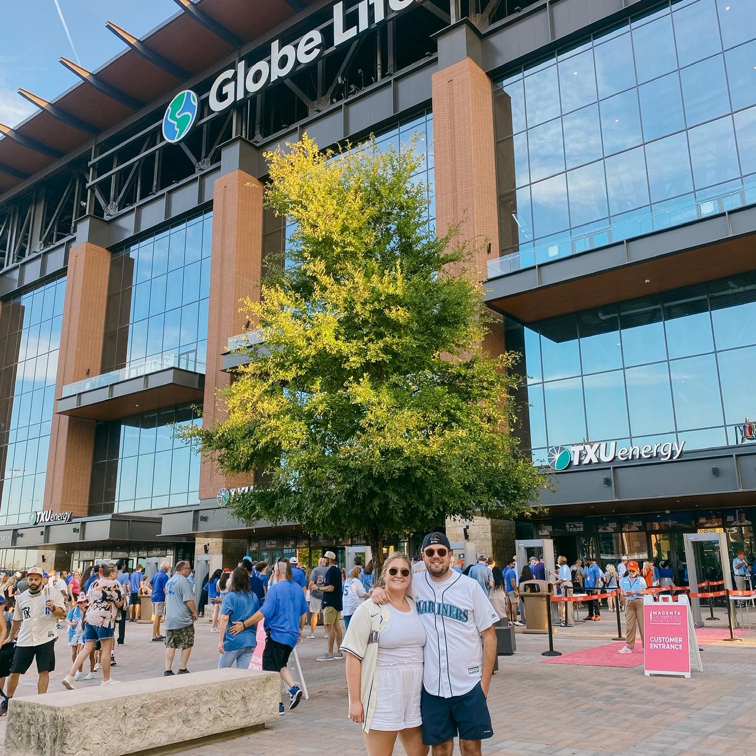 Celebrating Mitchell's 30th in Texas following the Mariner's roadtrip!