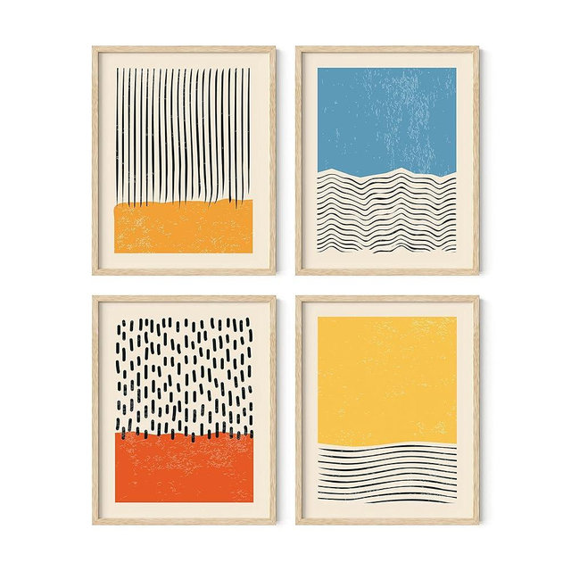 HAUS AND HUES Modern Abstract Wall Art Prints Modern Prints Wall Art | Mid Century Modern Abstract Art Prints | Abstract Posters Abstract Prints Mid Century Wall Art (Unframed, 11x14)