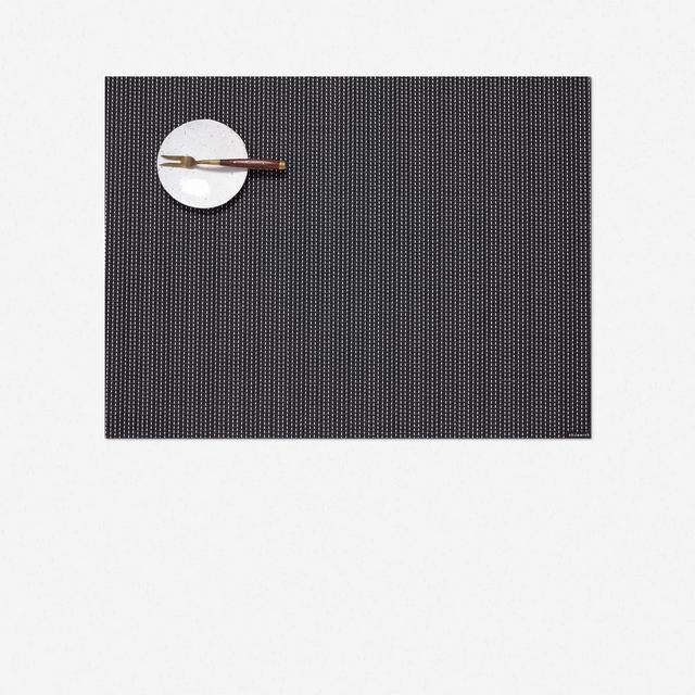 Chilewich Pickstitch Rectangle Placemat, Black (Set of 4)