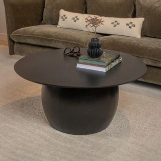 Modern Mango Wood Round Coffee Table