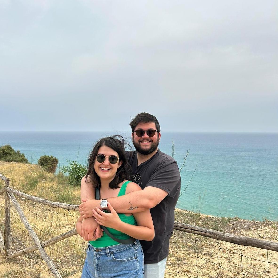 On the Merrifield Family trip to Sicily, visiting the Turkish Steps.