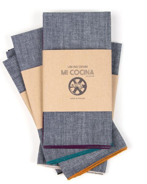 Chambray Merrow Edge Napkins