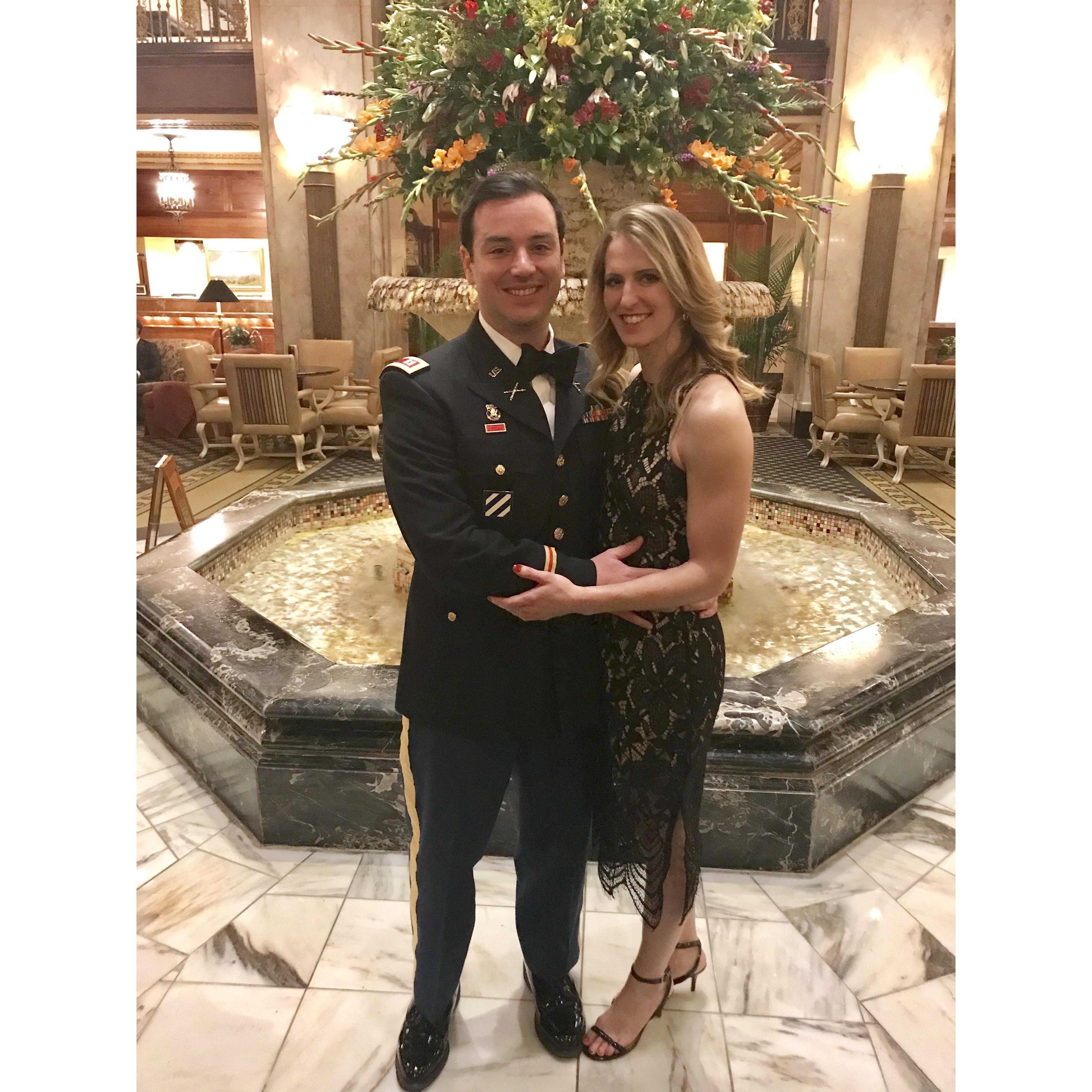 Our first wedding together at the Peabody Hotel in Memphis! (We saw the ducks!)