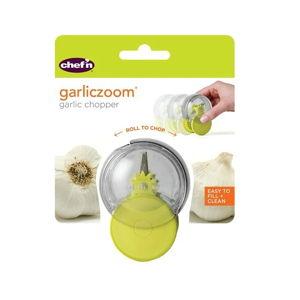 Chef’n GarlicZoom Garlic Chopper, Handheld Garlic Mincer with Rolling Action, Easy to Use and Clean, Compact Size for Quick Prep, Dishwasher Safe
