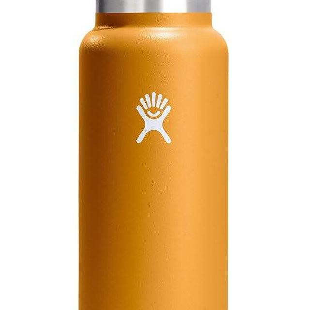 Hydro Flask Water Bottle - Insulated Stainless Steel - Wide Mouth Flex Lid, Non Spill, Leakproof and Refillable in 40 Oz