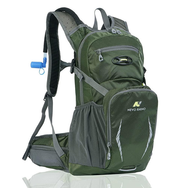 Multipurpose Hydration Backpack with 3L Water Bladder, High Flow Bite Valve, Perfect Water Backpack 18L for Hiking, Cycling