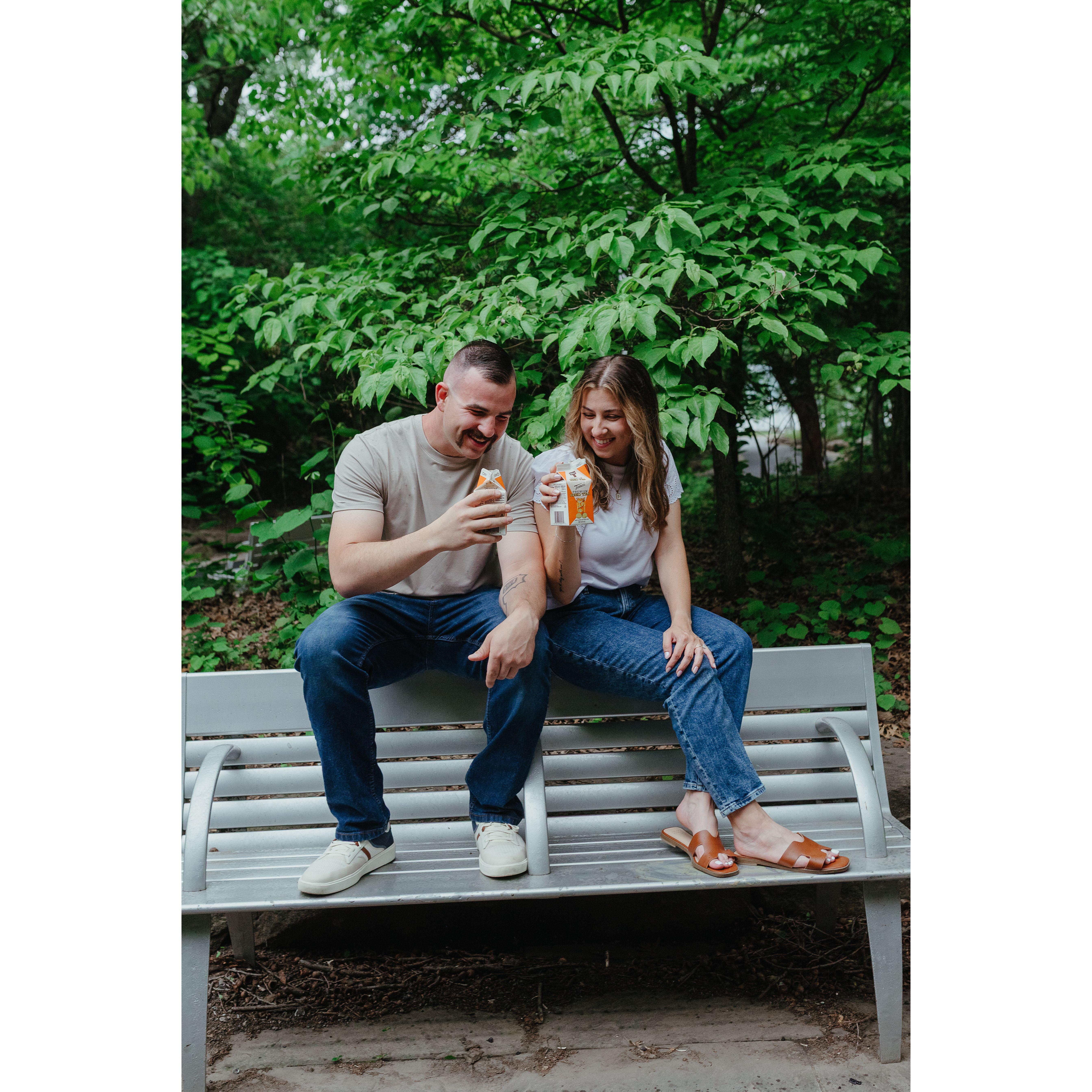 Sipping our favorite champagne