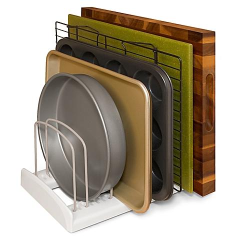 YouCopia® Storemore™ Adjustable Bakeware Rack in White