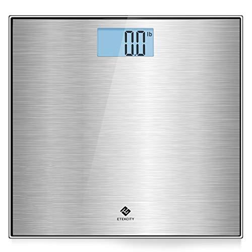 Etekcity Stainless Steel Digital Body Weight Bathroom Scale, Step-On Technology, 400 Pounds, Silver