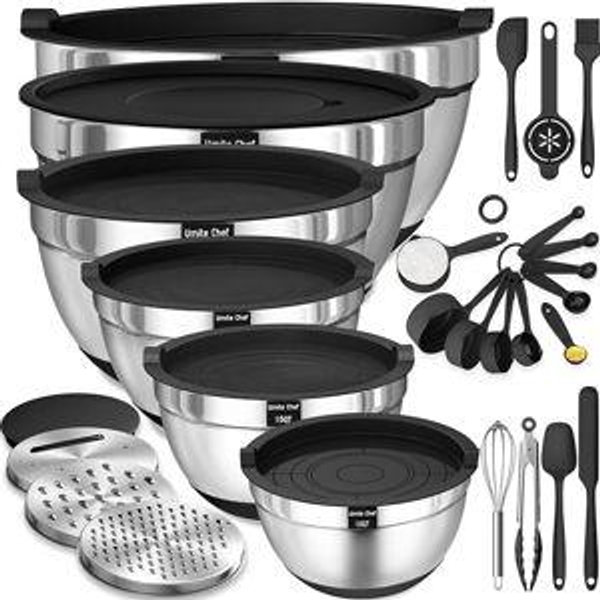 Mixing Bowls with Airtight Lids Set, 26PCS