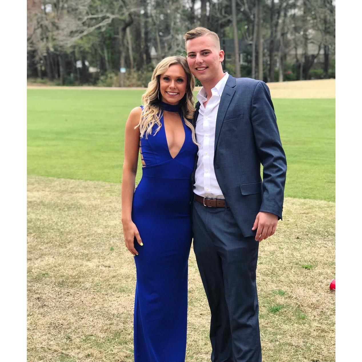 Savannah and Justin at the ADPi Formal in 2018. (Little did I know he was going to ask me to be his girlfriend this week!)