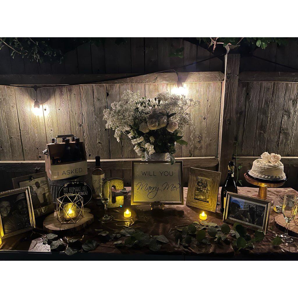 The proposal table - thanks to Chelsea!