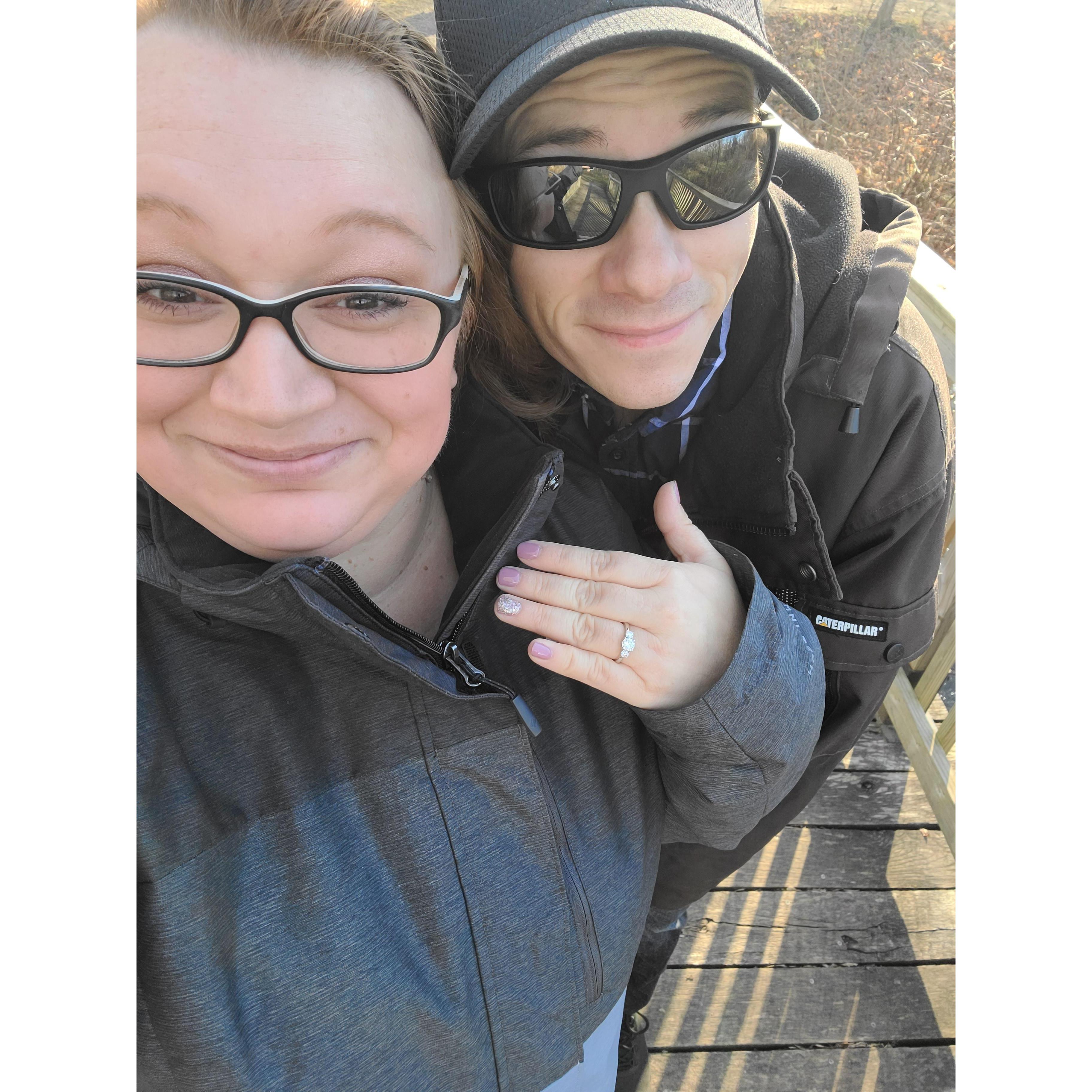 The day Amber said "YES!" December 4, 2021