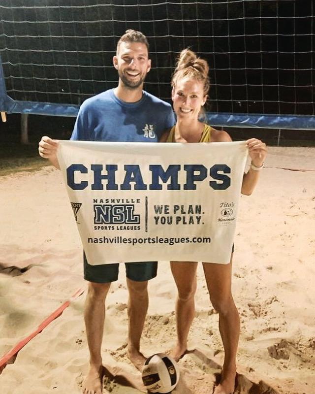 Continuing our volleyball champion status in Nashville 🏆🏐🥇