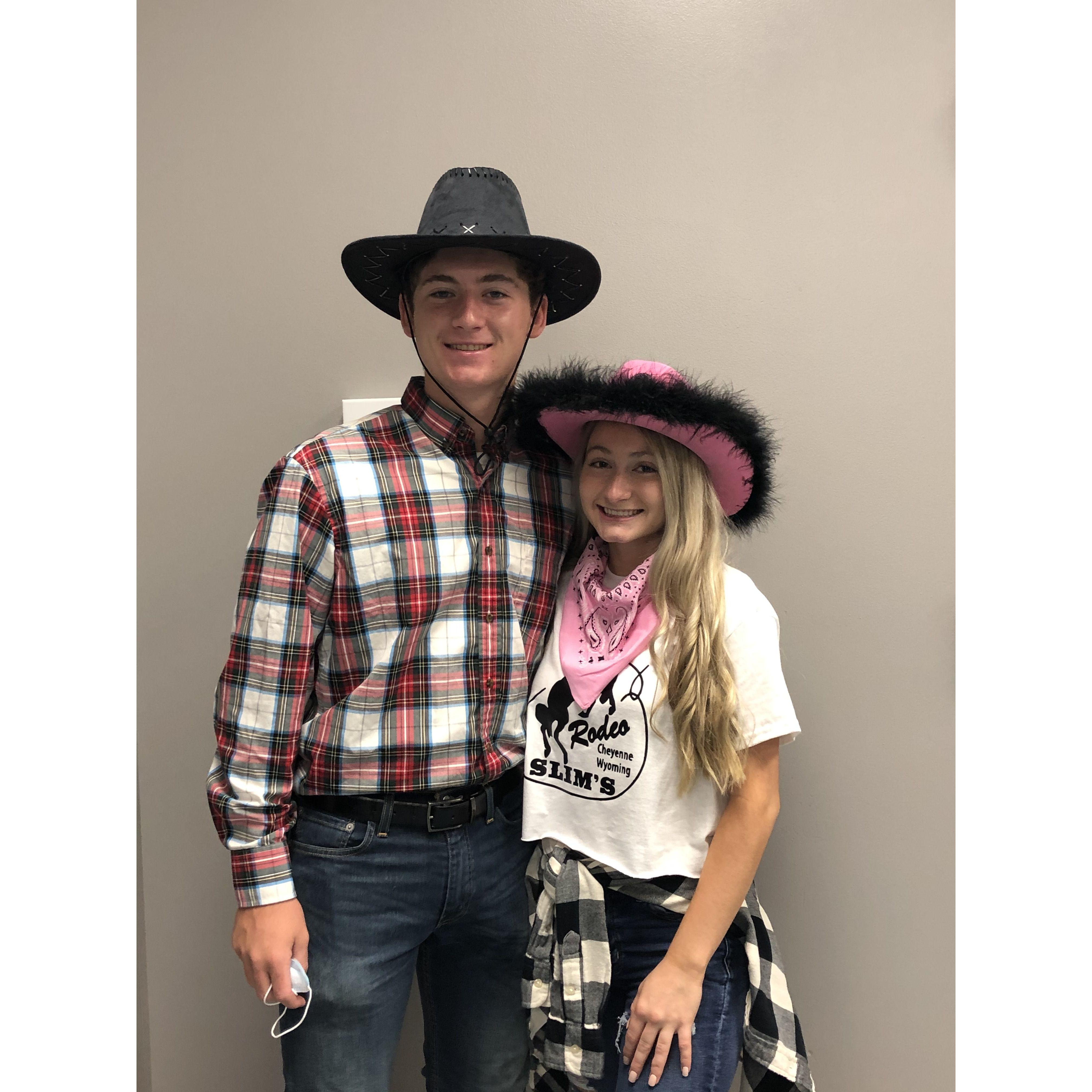 Chase and Hailey's one year anniversary that happened to fall during spirit week.