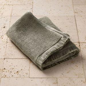 Organic Texture Bath Towel - Color: Olive