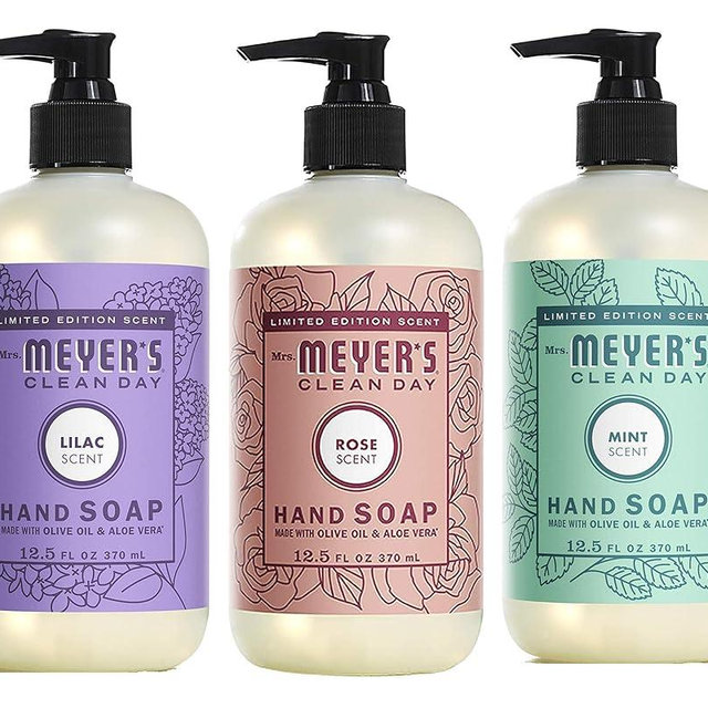 Mrs. MEYER'S CLEAN DAY New Spring Scent Variety Pack (Rose + Lilac + Mint)
