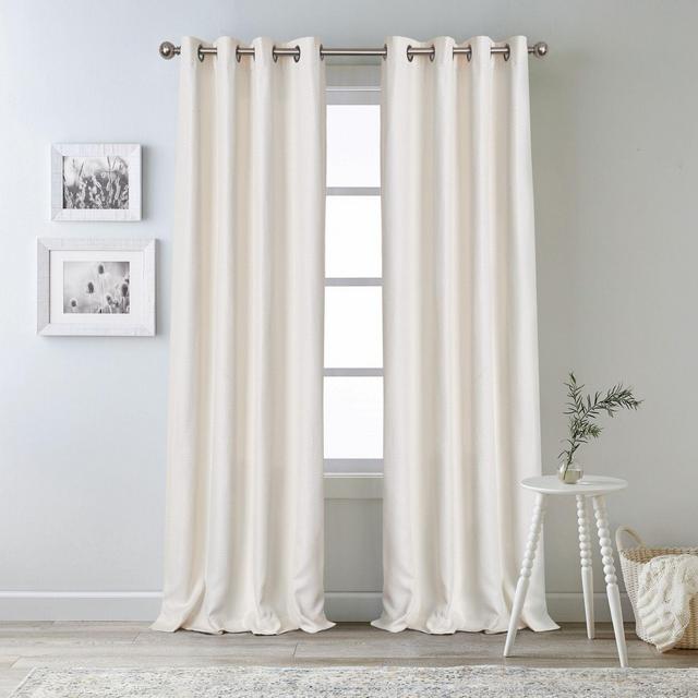 Bee & Willow™ Oakdale 84-Inch Grommet 100% Blackout Window Curtain Panel in Ivory