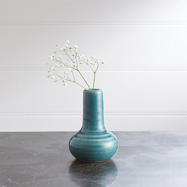 Patine Gourd Ceramic Bud Vase