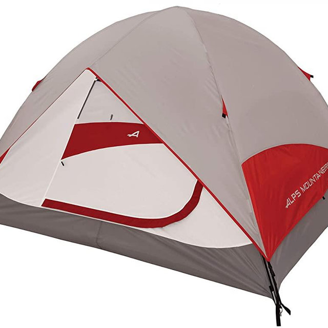 ALPS Mountaineering Meramac 4-Person Tent, Gray/Red