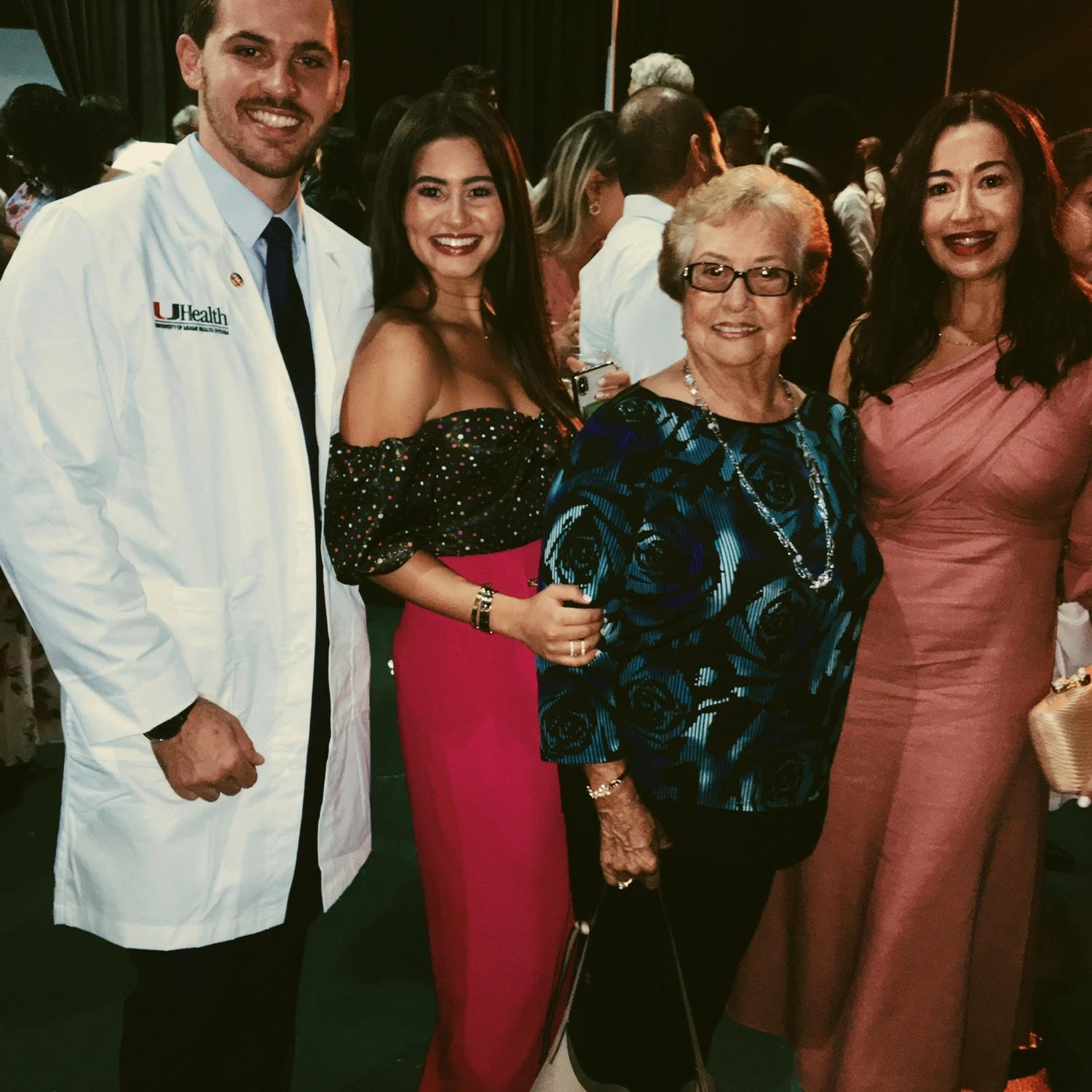J's UM medical school white coat ceremony!