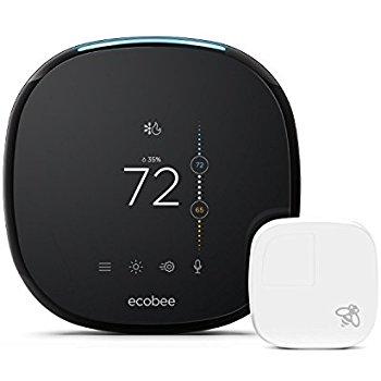 ecobee4 Alexa-Enabled Thermostat with Sensor