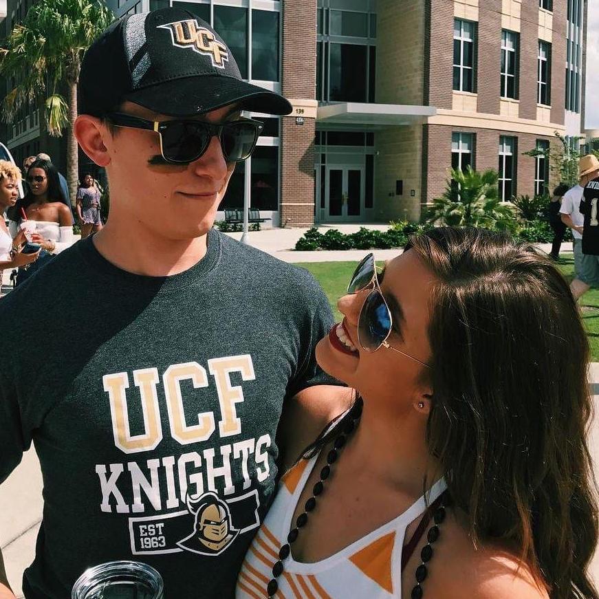 This photo was taken at a UCF game shortly after we started dating.