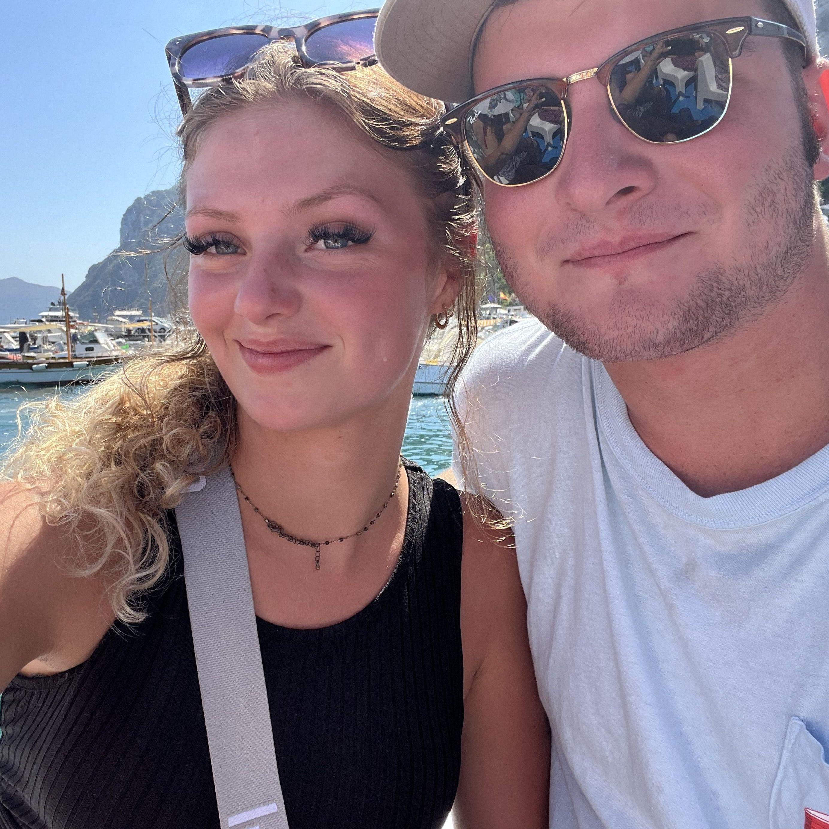 We did a boat tour around the whole island of Capri, Italy.