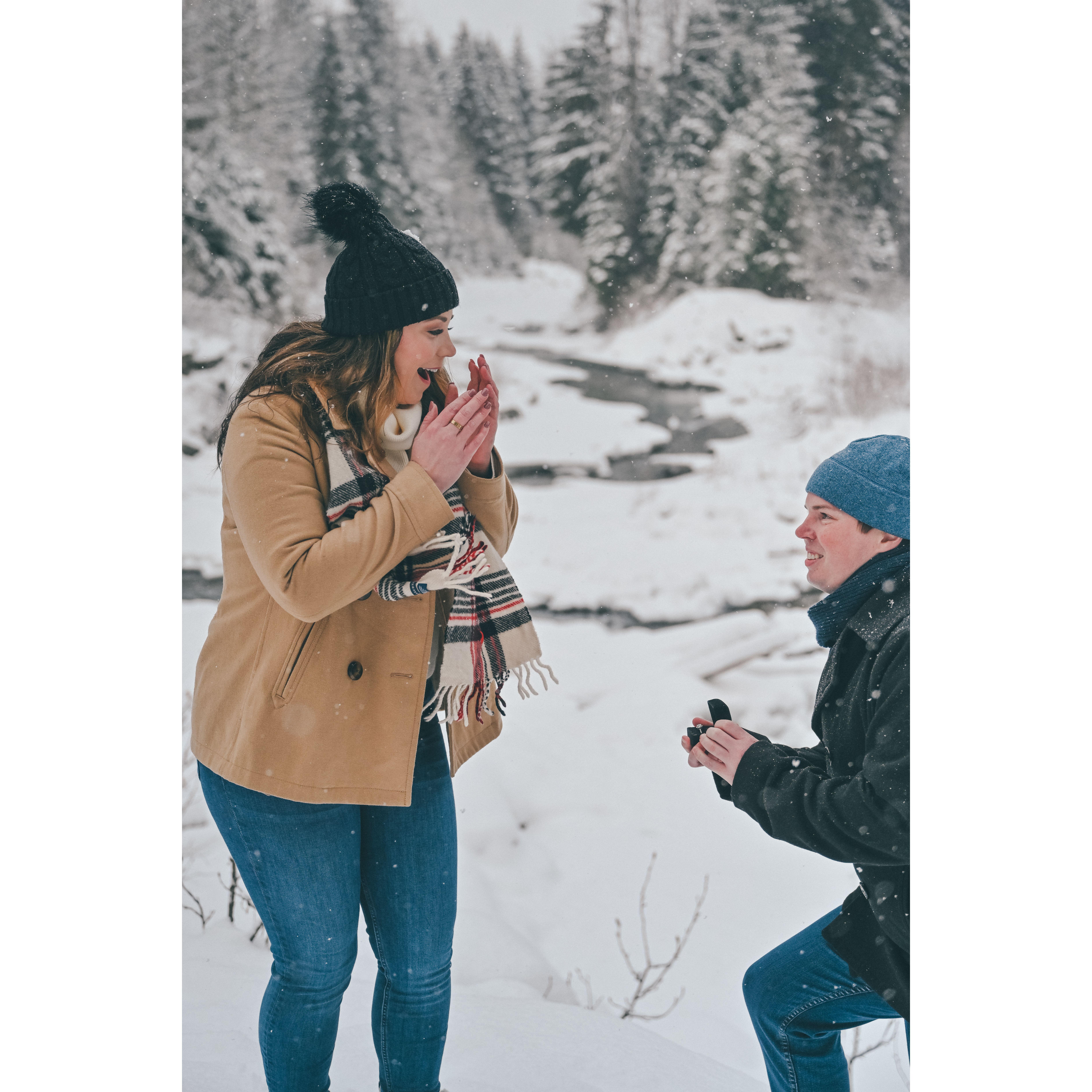Our proposal in Whistler, Canada.