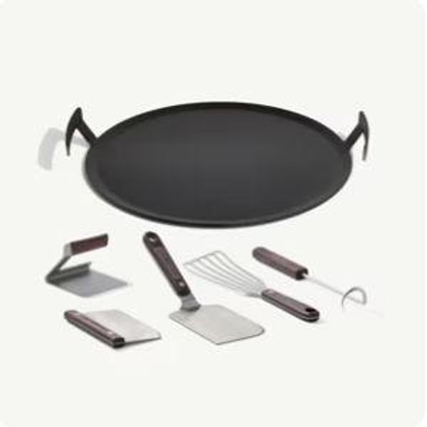 Round Carbon Steel Griddle Griddle + Tools