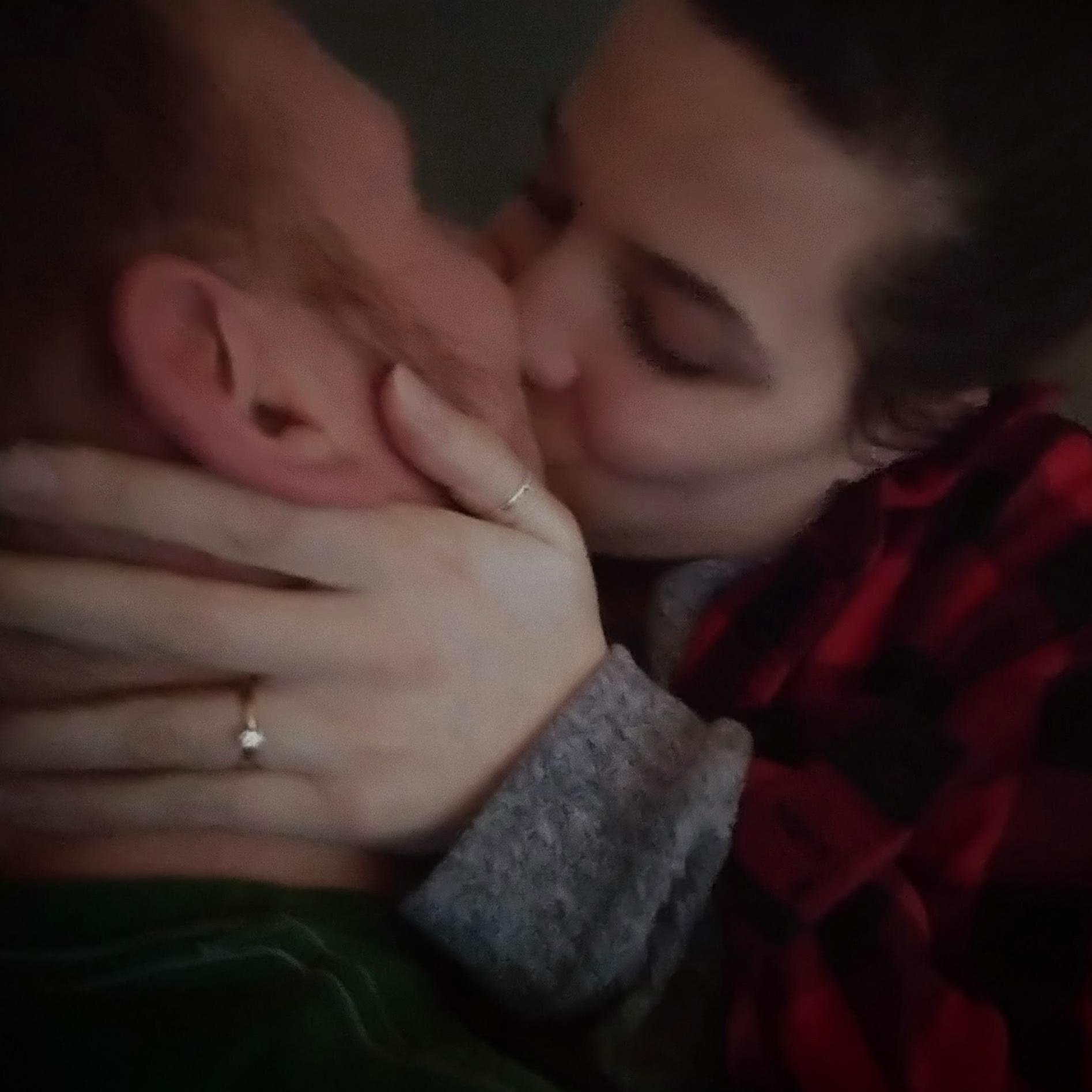 A post-proposal smooch