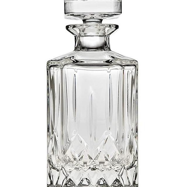 Godinger Silver Art Oxford Crystal Collection Whiskey Decanter With Stopper (650ml)