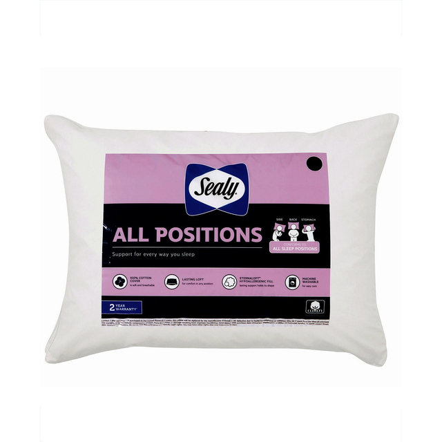 Sealy 100% Cotton All Positions Standard/Queen Pillow