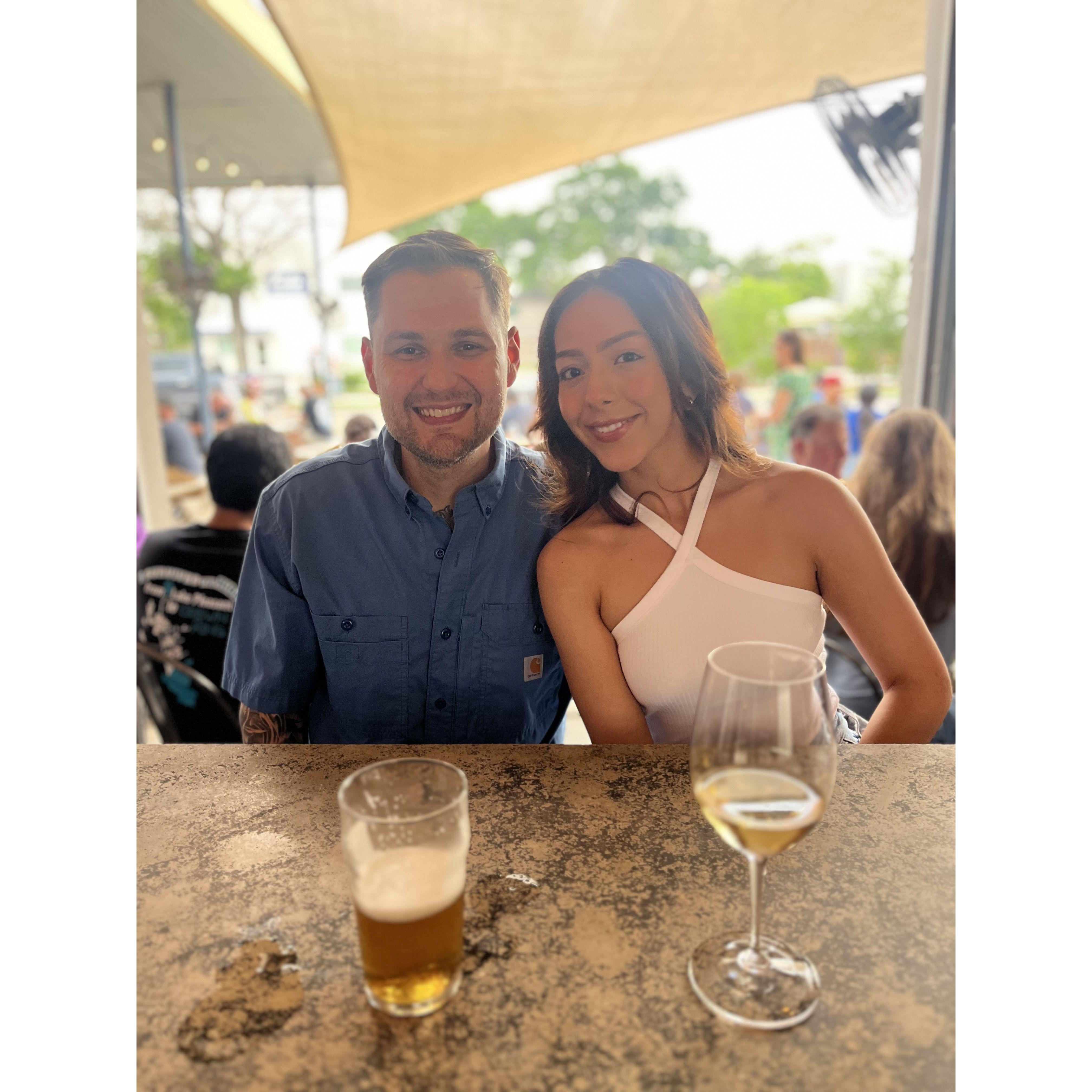 Celebrating the anniversary of our engagement