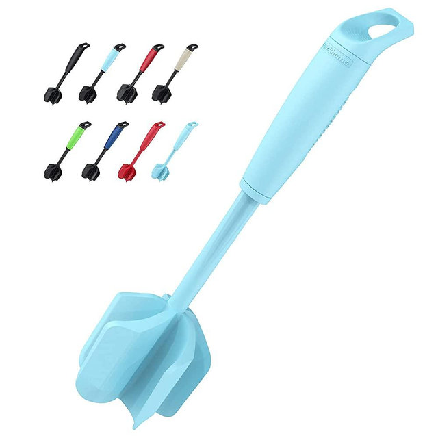 Ourokhome Hamburger Meat Chopper and Stirrer, New Design Ground Beef and Turkey Mixer and Smasher for Tacos, Spaghetti Sauce, Egg Salad, Mashed Potato, Guacamole, Kitchen Must Utensils, Mint