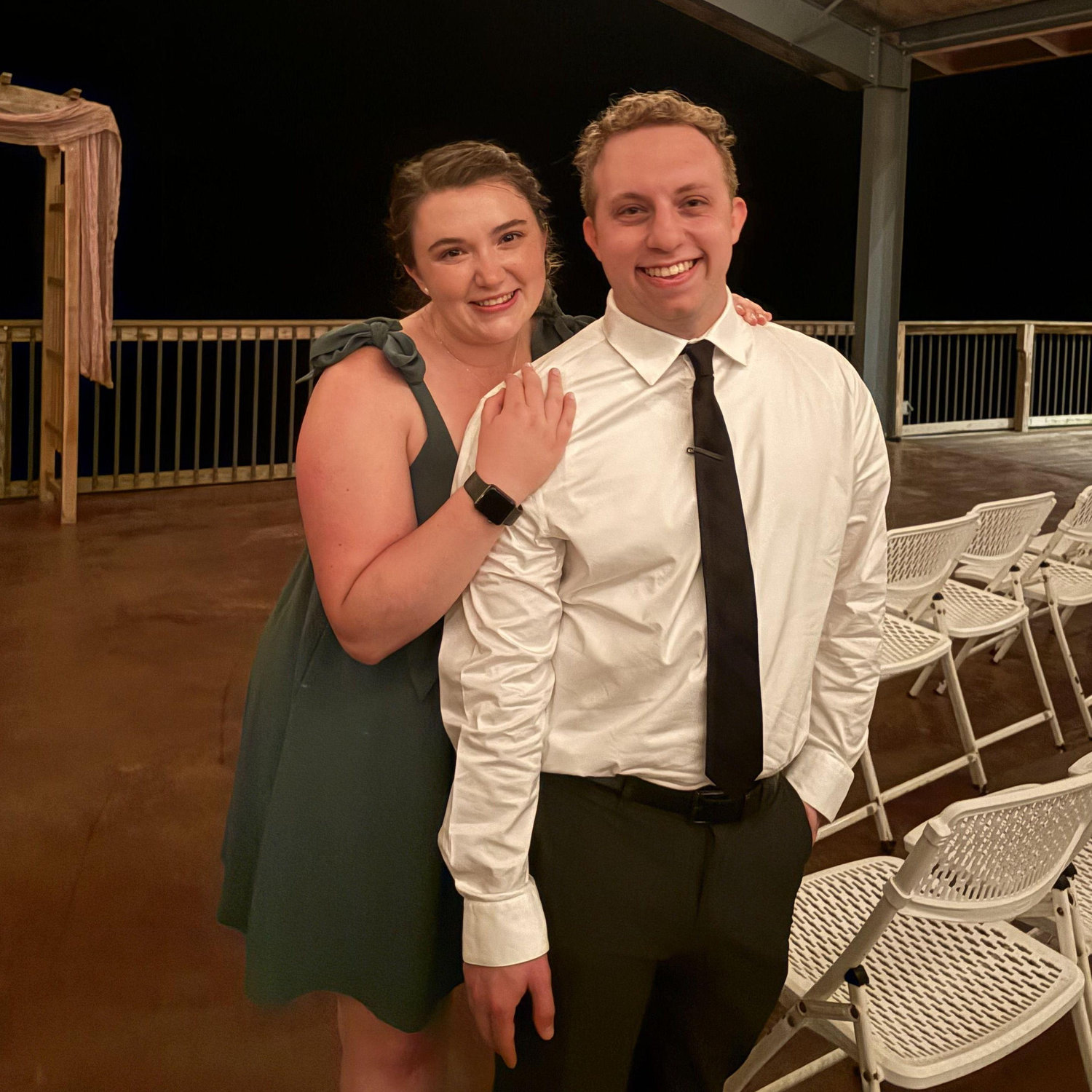 Celebrating Lex's high school friend's wedding! Randee was excited to meet some of Lex's close friends from high school