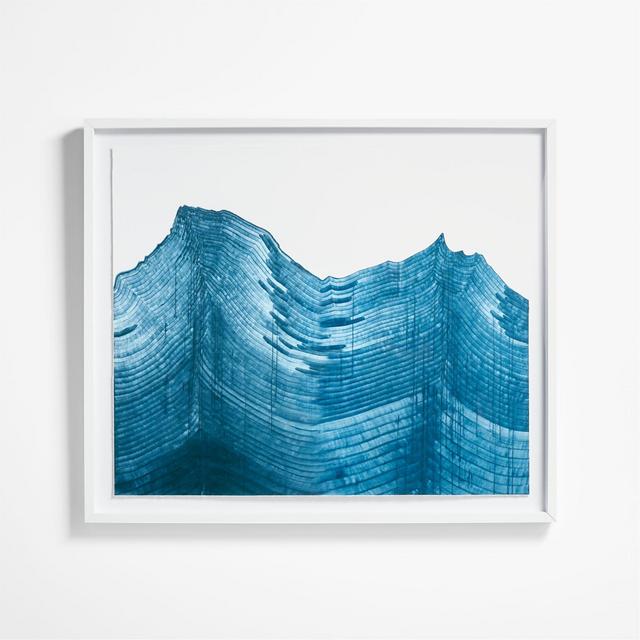 Indigo Crest Print