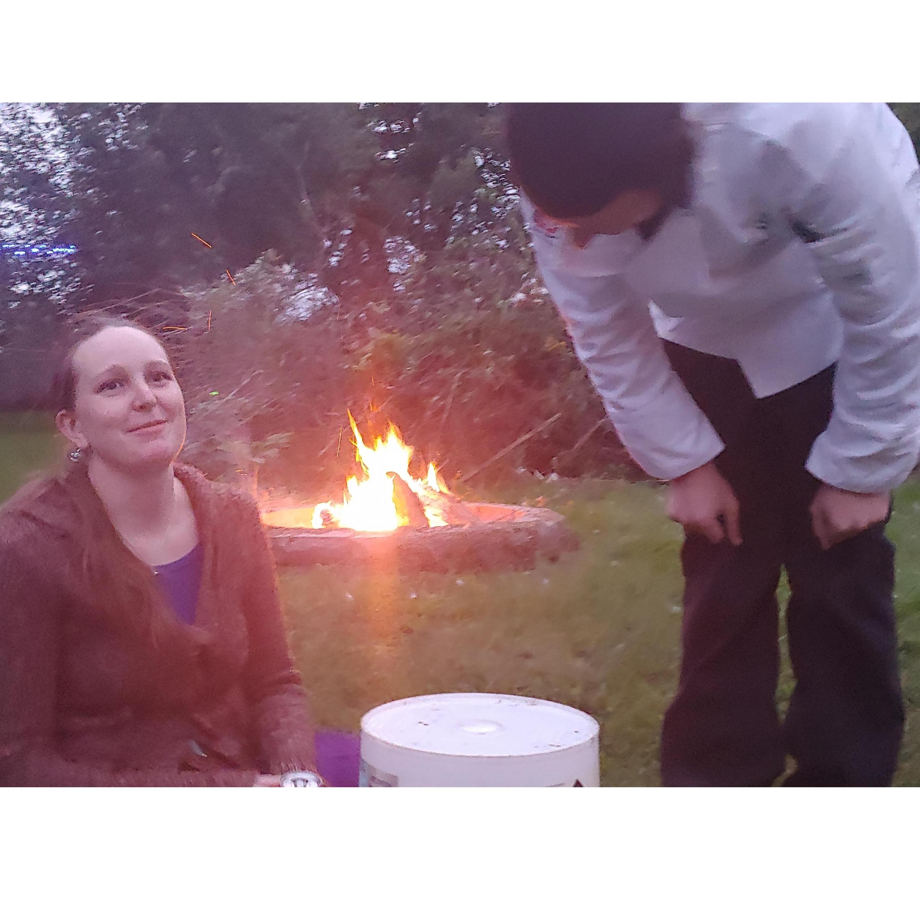 I'm not sure how romantic our proposals were, but there were definitely no false pretenses and it fit us perfectly