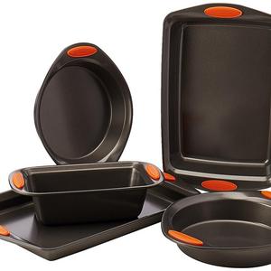 Rachael Ray Oven Lovin' Non-Stick 5-Piece Bakeware Set, Orange