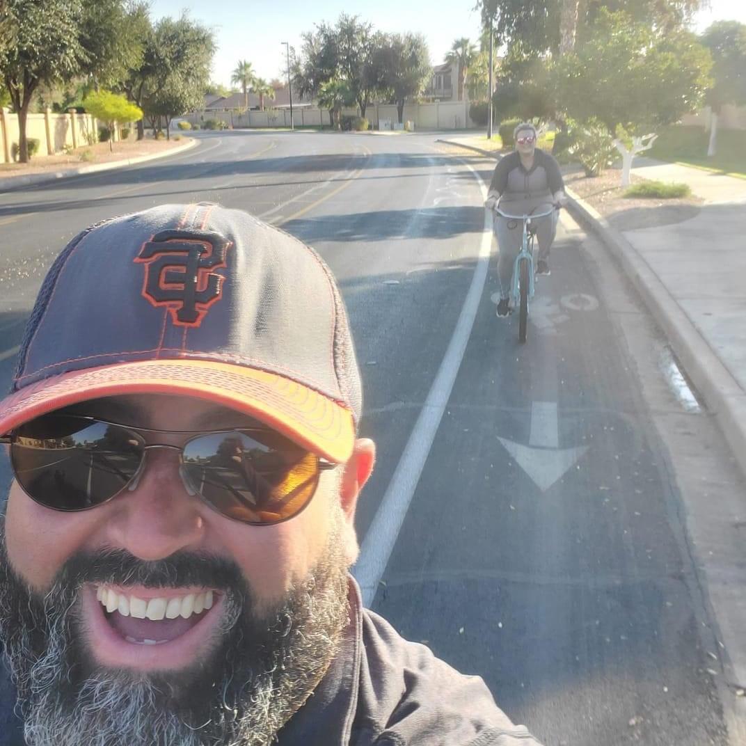 riding our beach cruisers