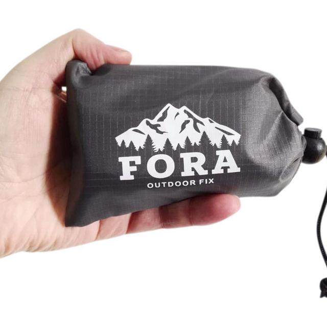 Mini Pocket Blanket Tarp By FORA FIX: A Small Portable Outdoor Tarpaulin In A Pouch –Lightweight And Compact For Camping, Hiking, Backpacking, Festivals, Concerts, Traveling, Beach And Park Picnic