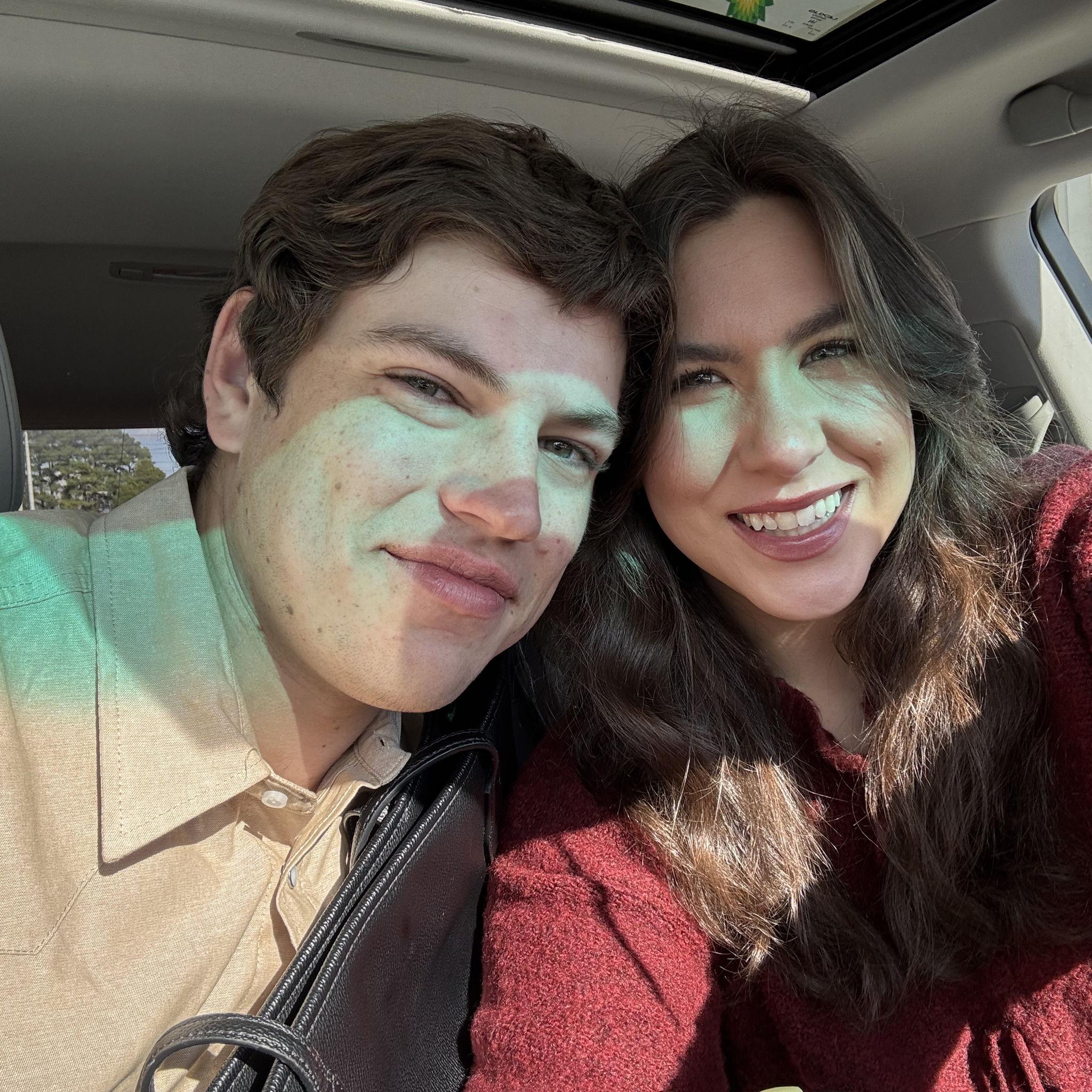 Selfie after taking our second round of engagement photos:)