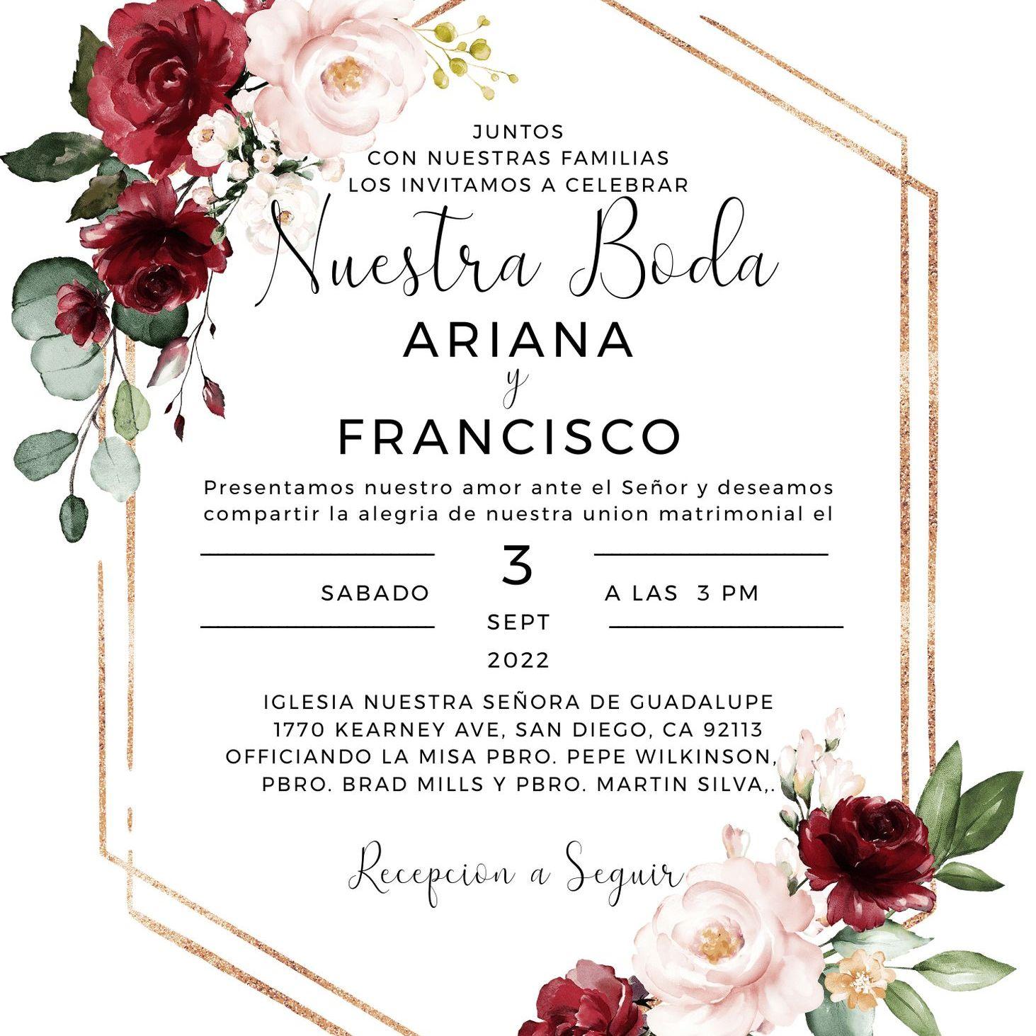 Invitacion a la Ceremonia