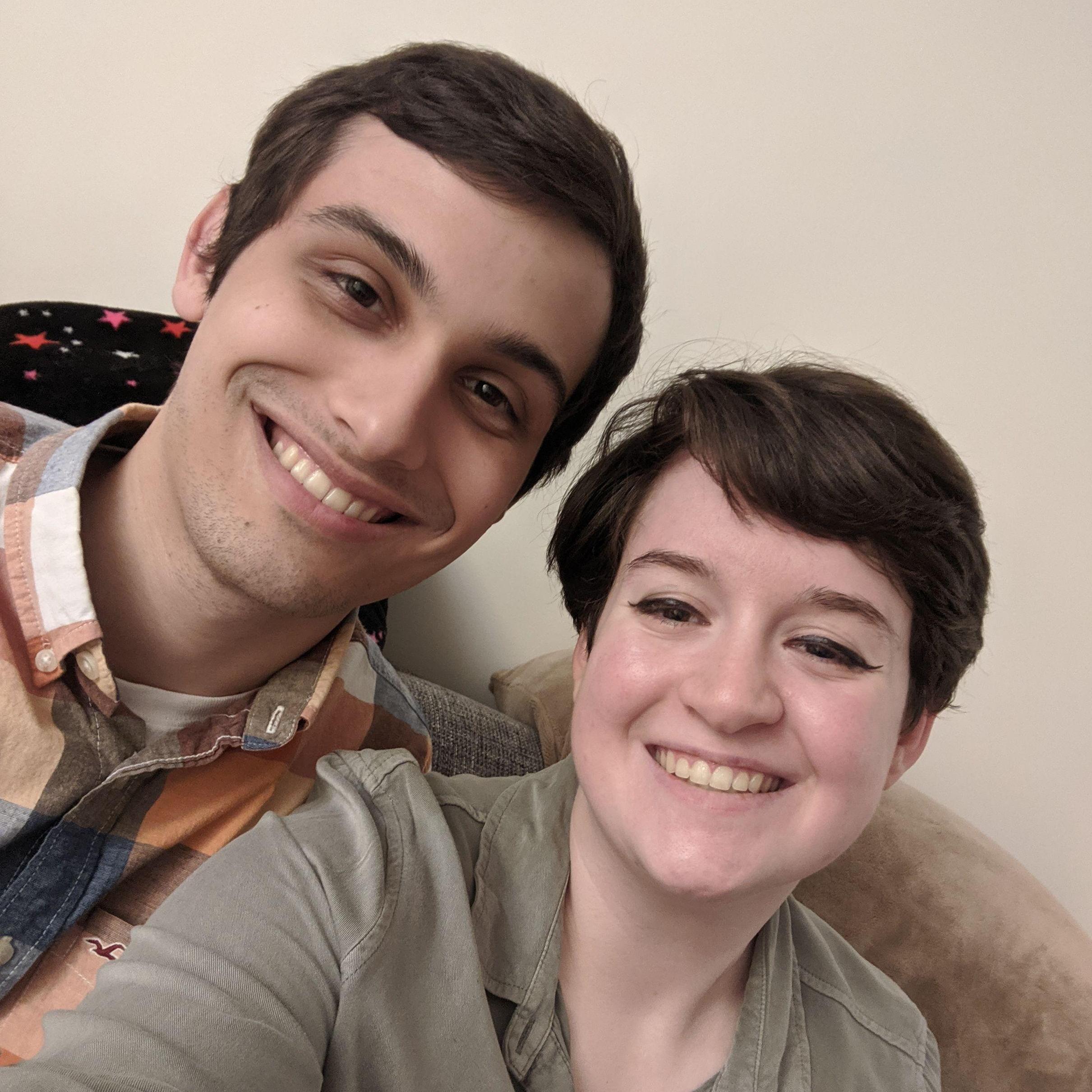 Celebrating moving into our first apartment together in Amherst, MA!