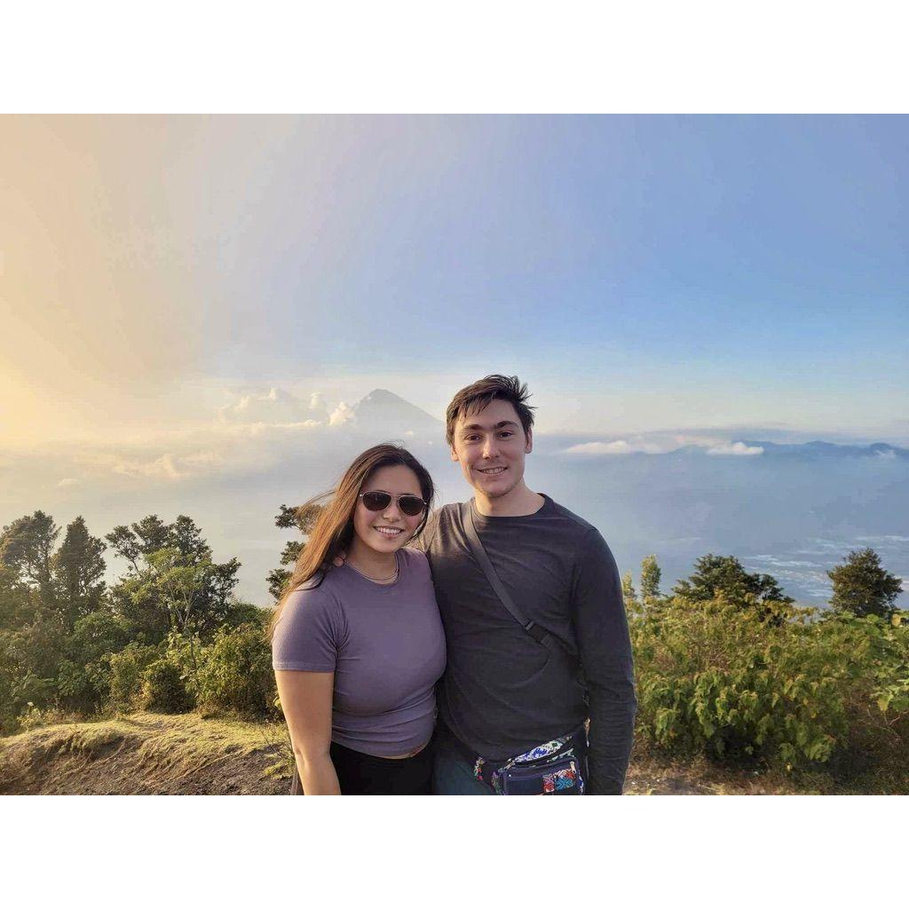 Post-Christmas Petras family trip to Guatemala, this was taken as we hiked up a volcano!