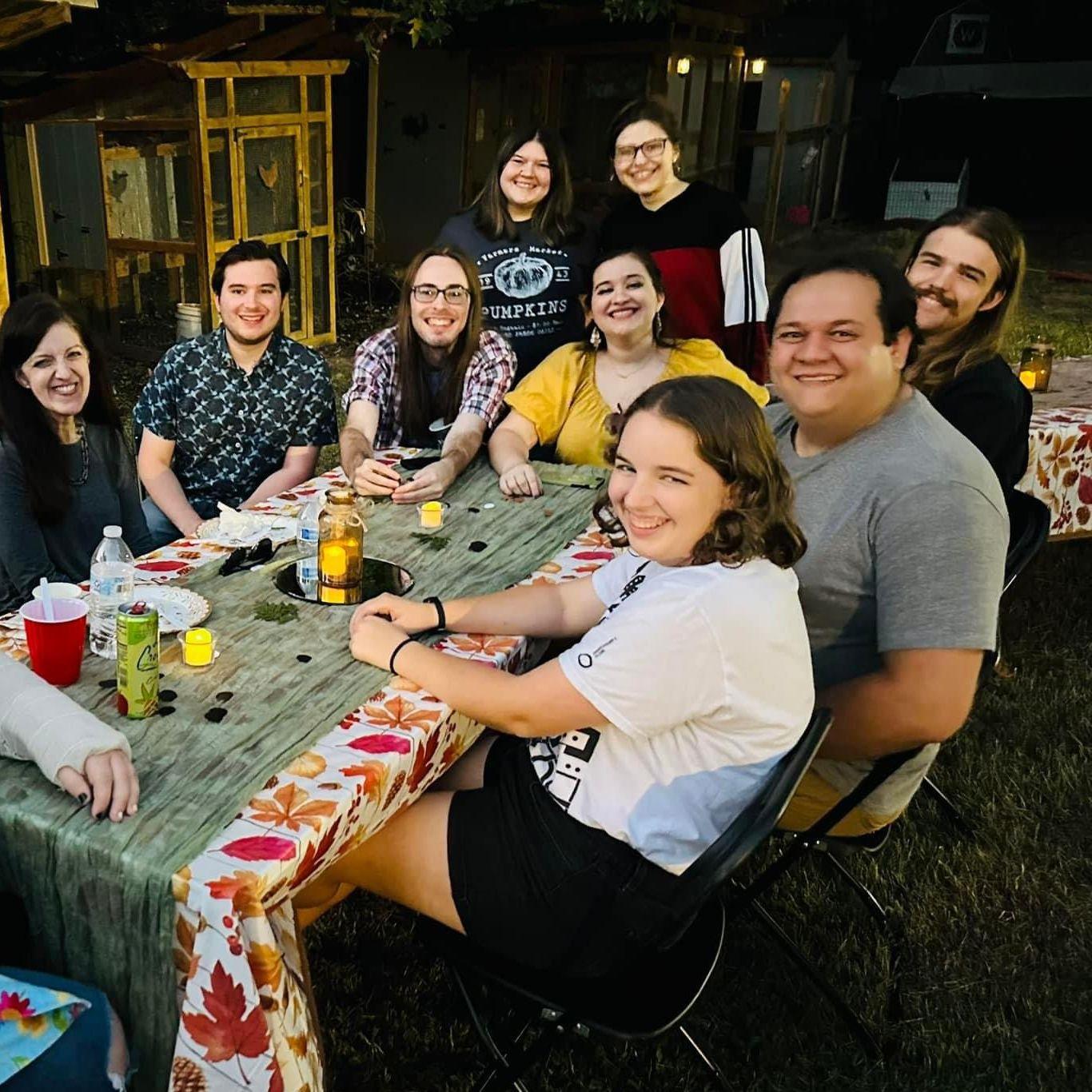 The surprise party we threw for Mother of the Bride, Jennifer Deese. Pictured: Beth Saadati, Tristen Hill, Nathanael, Kaitlyn, Gabby Hill, Sabrina, Jacob and Christa