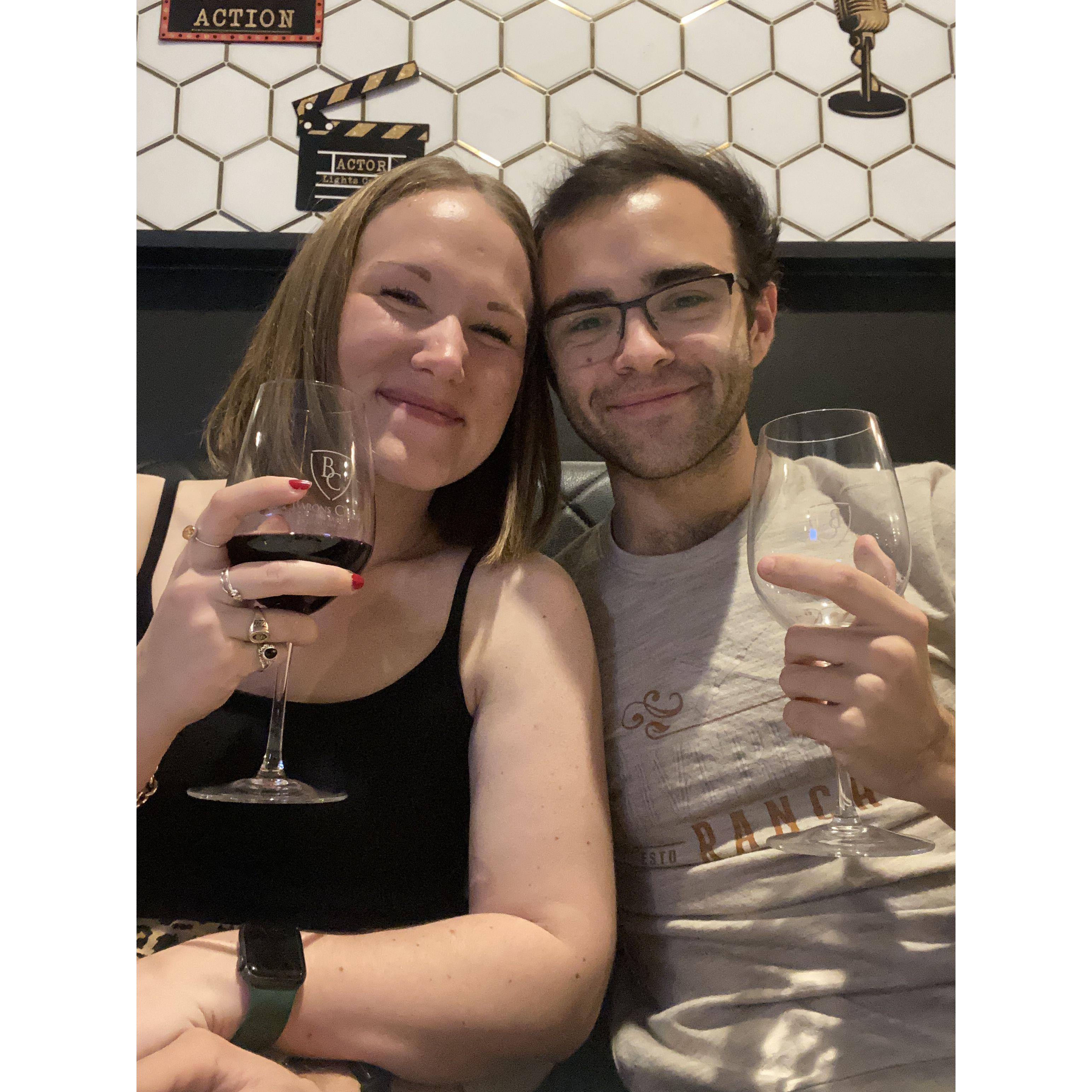 Our favorite wine spot- Baron's Creek