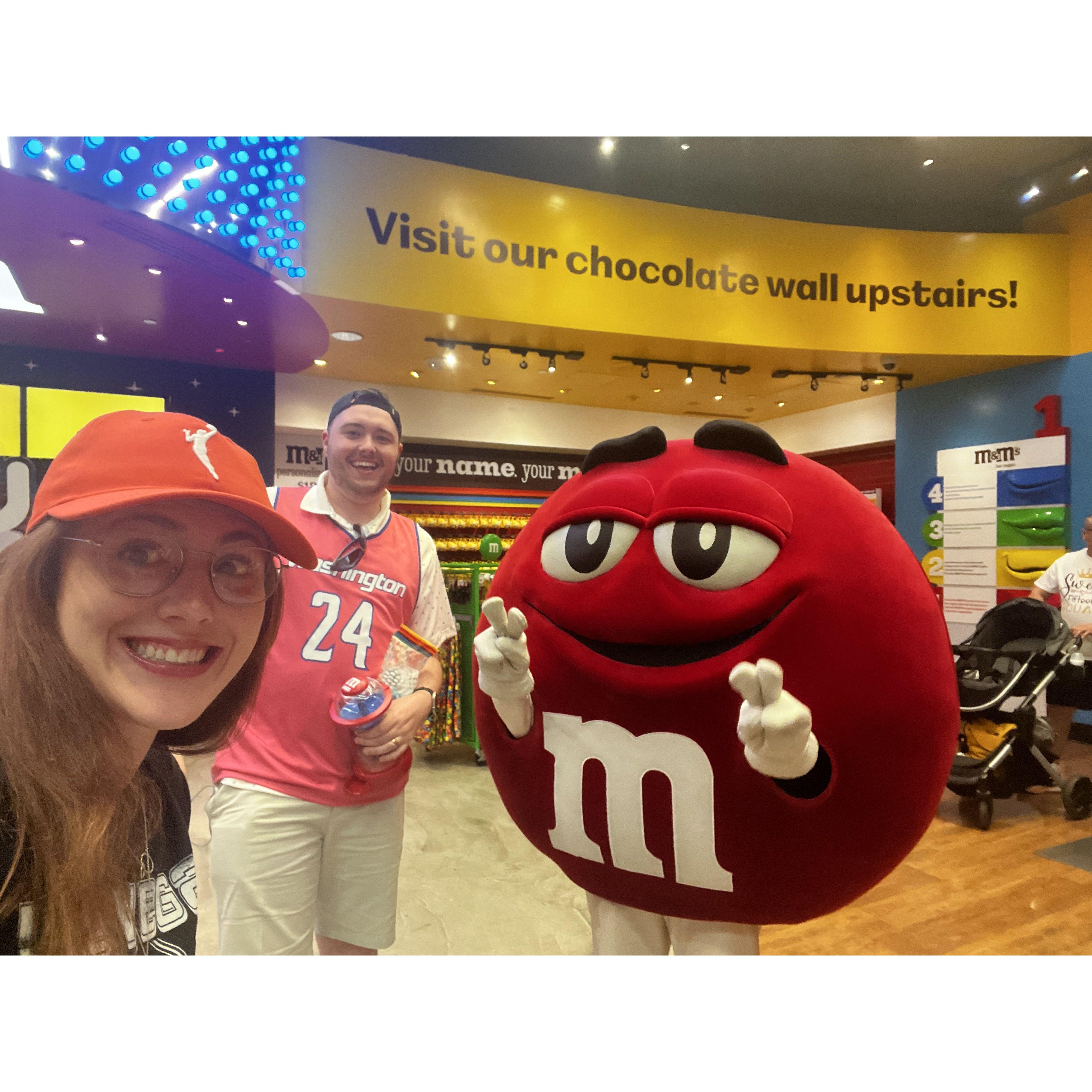 M&M store, Nick's heaven, Hannah's hell