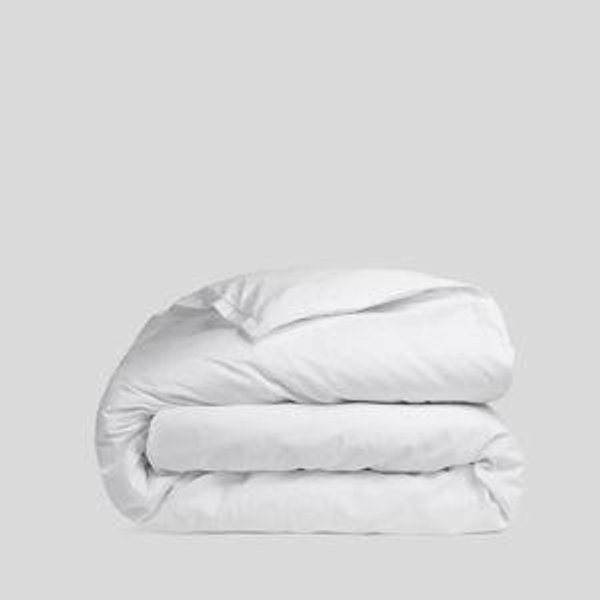 Percale Duvet Cover (White) - Full/Queen / White