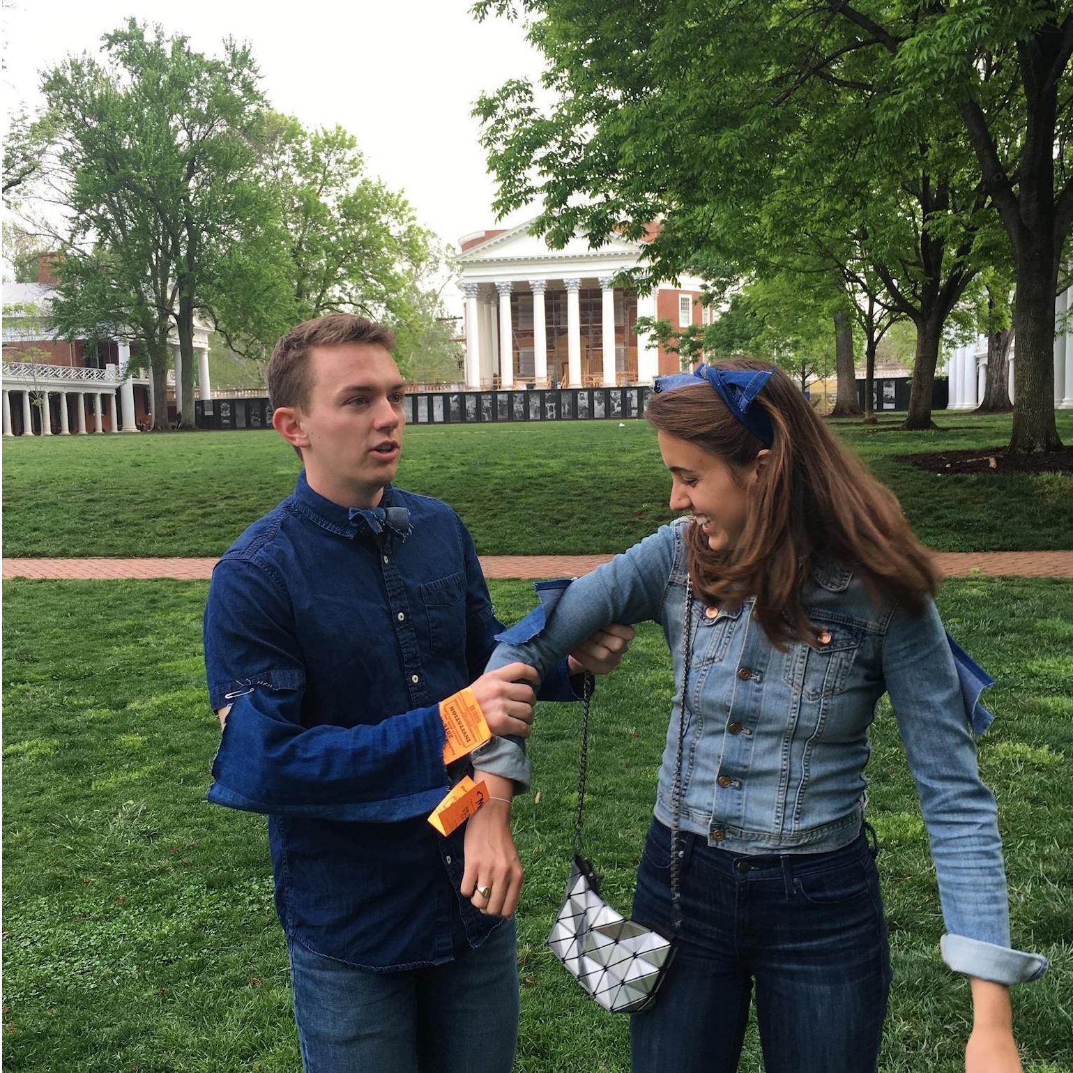 All denim for Foxfield at UVA